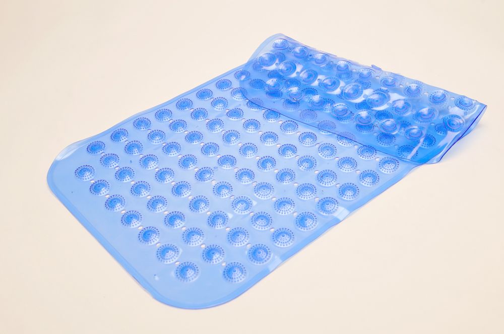 Long Shower Mat Bath Non Slip Rubber Bathroom Large Pink Green Blue eBay